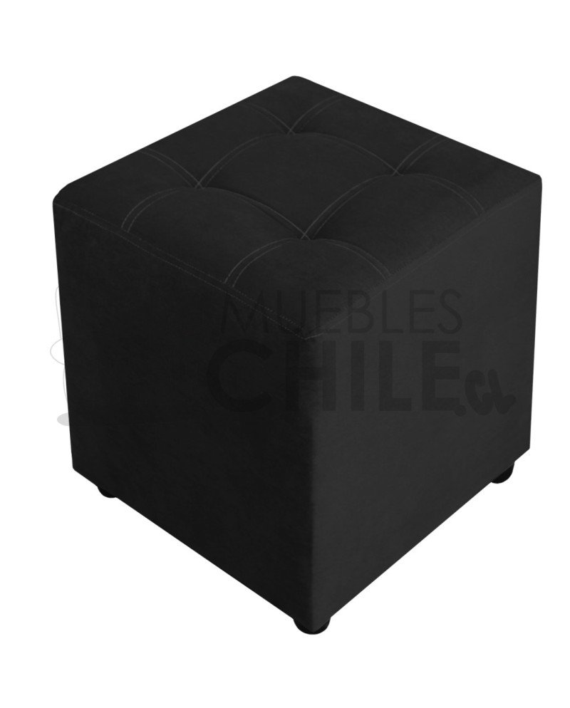 Pouf Doble Punto Felpa – Asiento Tapizado en Felpa Suave y Resistente