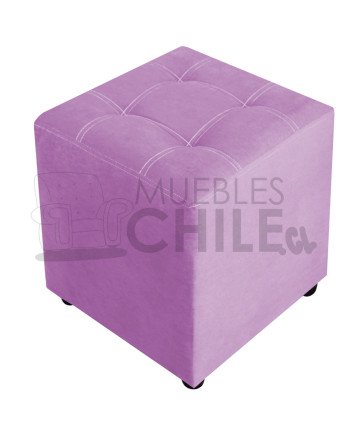 Pouf Doble Punto Felpa – Asiento Tapizado en Felpa Suave y Resistente