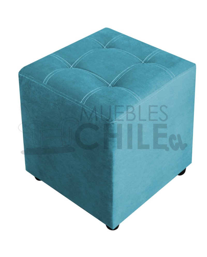 Pouf Doble Punto Felpa – Asiento Tapizado en Felpa Suave y Resistente
