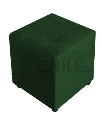 Pouf Doble Punto Felpa – Asiento Tapizado en Felpa Suave y Resistente