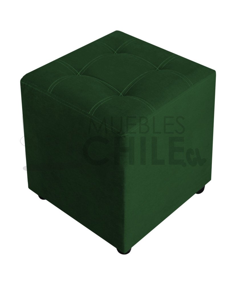 Pouf Doble Punto Felpa – Asiento Tapizado en Felpa Suave y Resistente