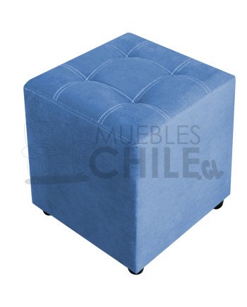 Pouf Doble Punto Felpa – Asiento Tapizado en Felpa Suave y Resistente