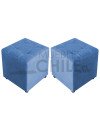 Pouf Doble Punto Felpa x2 – Set de Pouf Tapizado en Felpa de Alta Resistencia
