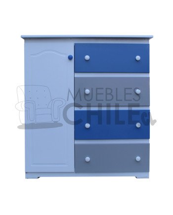 Cómoda Infantil Pintada en MDF – Muebles Chile