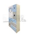 Ropero closet Infantil Pintada en MDF – Muebles Chile