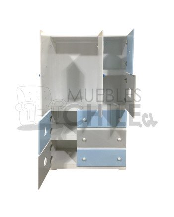 Ropero closet Infantil Pintada en MDF – Muebles Chile