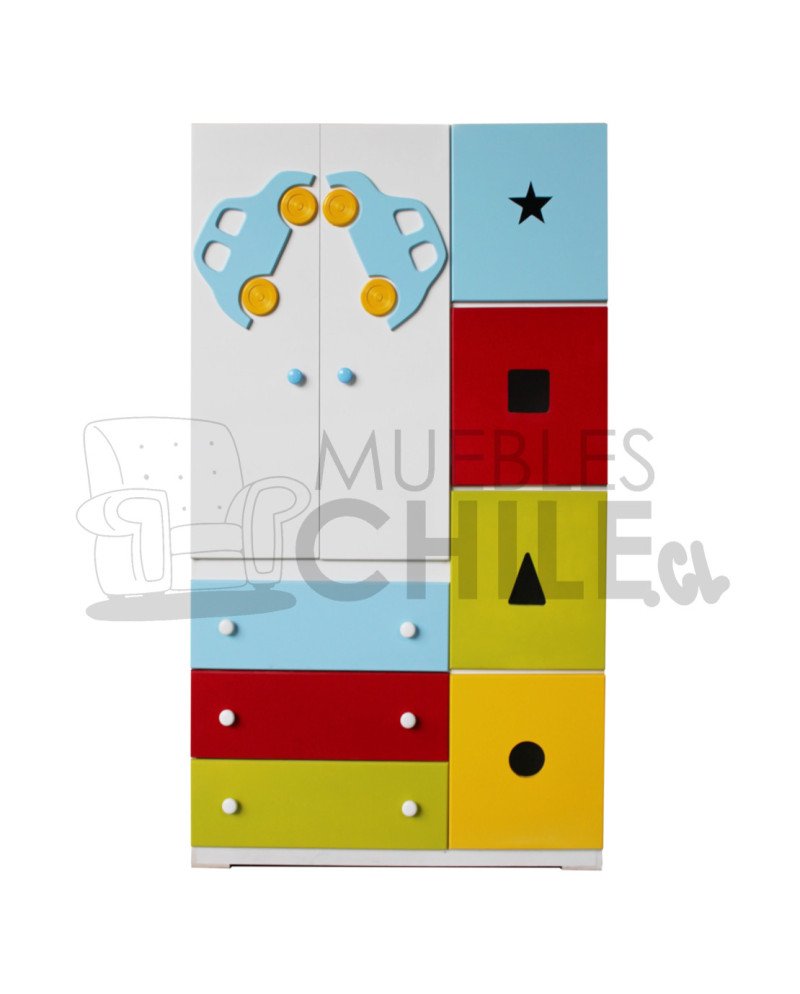 Ropero closet Infantil Pintada en MDF – Muebles Chile