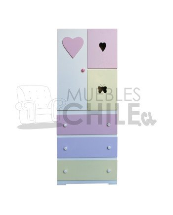 Ropero Infantil Pintada en MDF – Muebles Chile