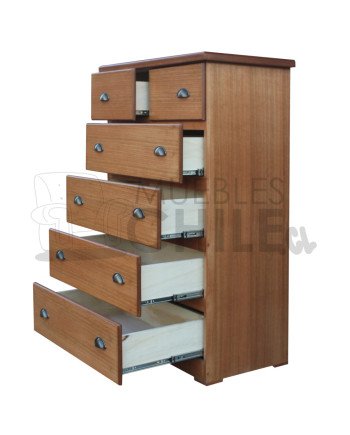 Cajonera Rústica en Pino y Terciado – Muebles Chile