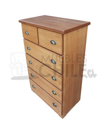 Cajonera Rústica en Pino y Terciado – Muebles Chile