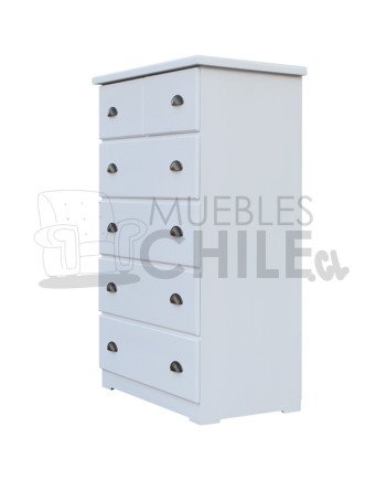 Cómoda Rústica en Pino y Terciado – Muebles Chile