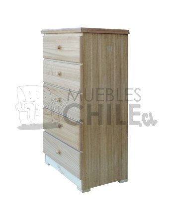 Cómoda Rústica en Pino y Terciado – Muebles Chile
