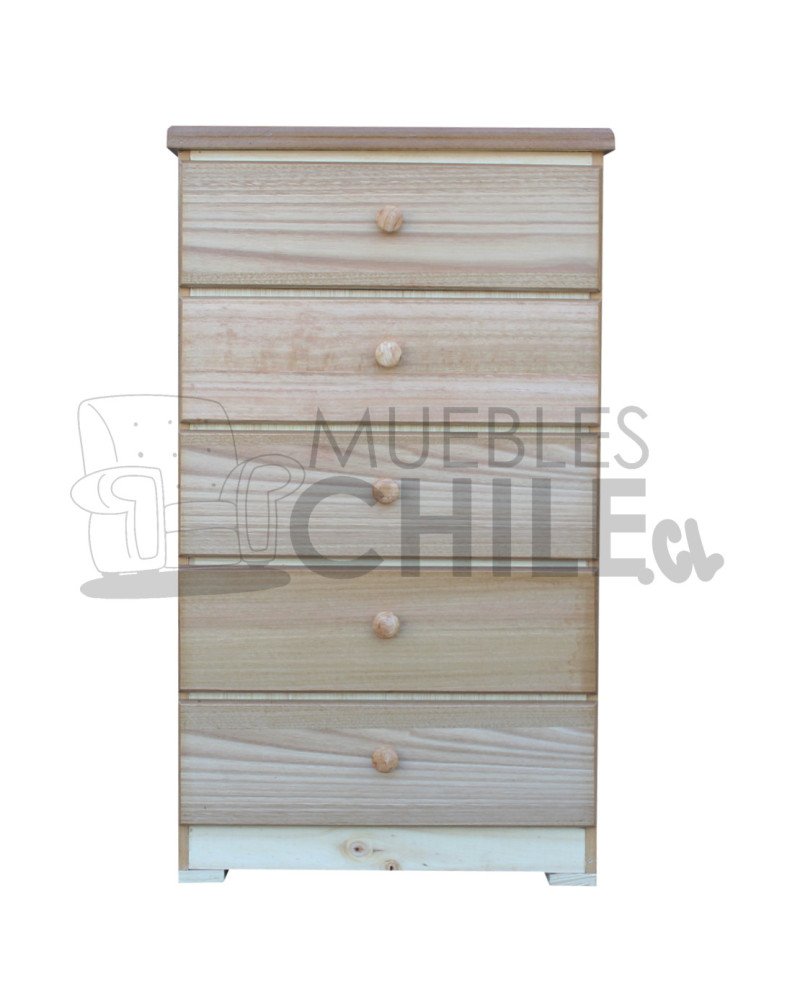 Cómoda Rústica en Pino y Terciado – Muebles Chile