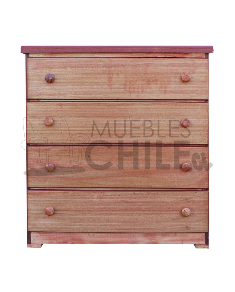 Cómoda Rústica en Pino y Terciado – Muebles Chile