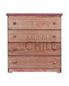 Cómoda Rústica en Pino y Terciado – Muebles Chile