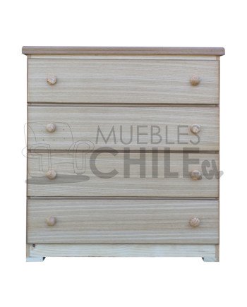Cómoda Rústica en Pino y Terciado – Muebles Chile