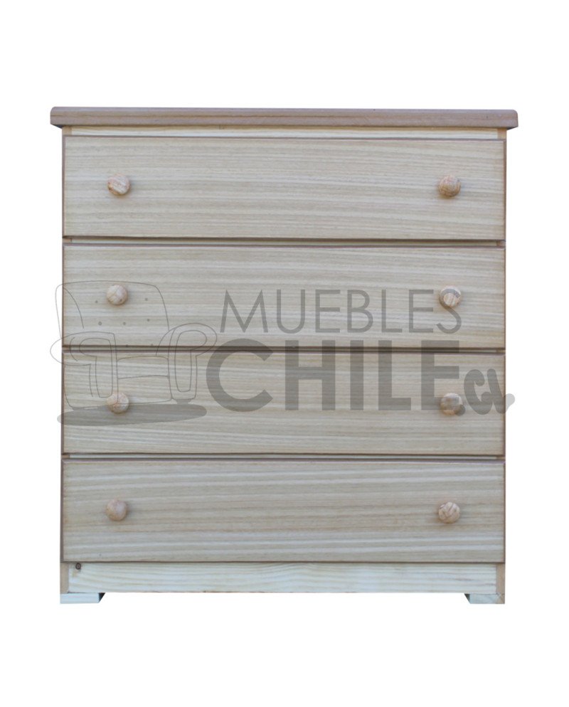 Cómoda Rústica en Pino y Terciado – Muebles Chile