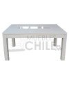 Comedor blanco 6 sillas 160cmx90cm