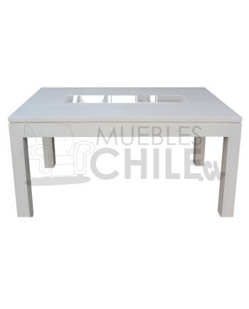 MESA COMEDOR PINTADA 160CMx90CM VIDRIO