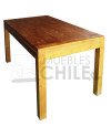MESA COMEDOR RUSTICA 160X90CM MADERA LISA