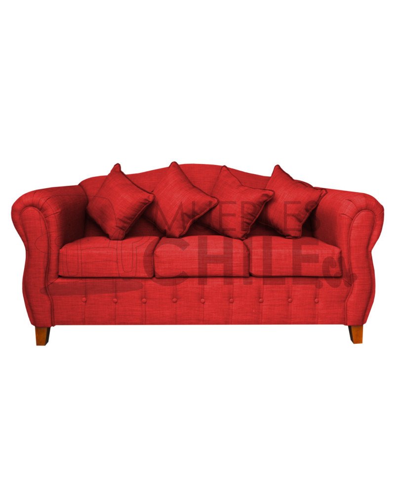 SOFA REINA ANA 3 CUERPOS LINO