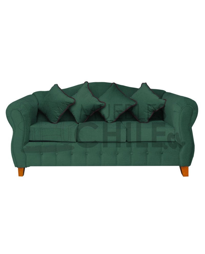 SOFA REINA ANA 3 CUERPOS FELPA