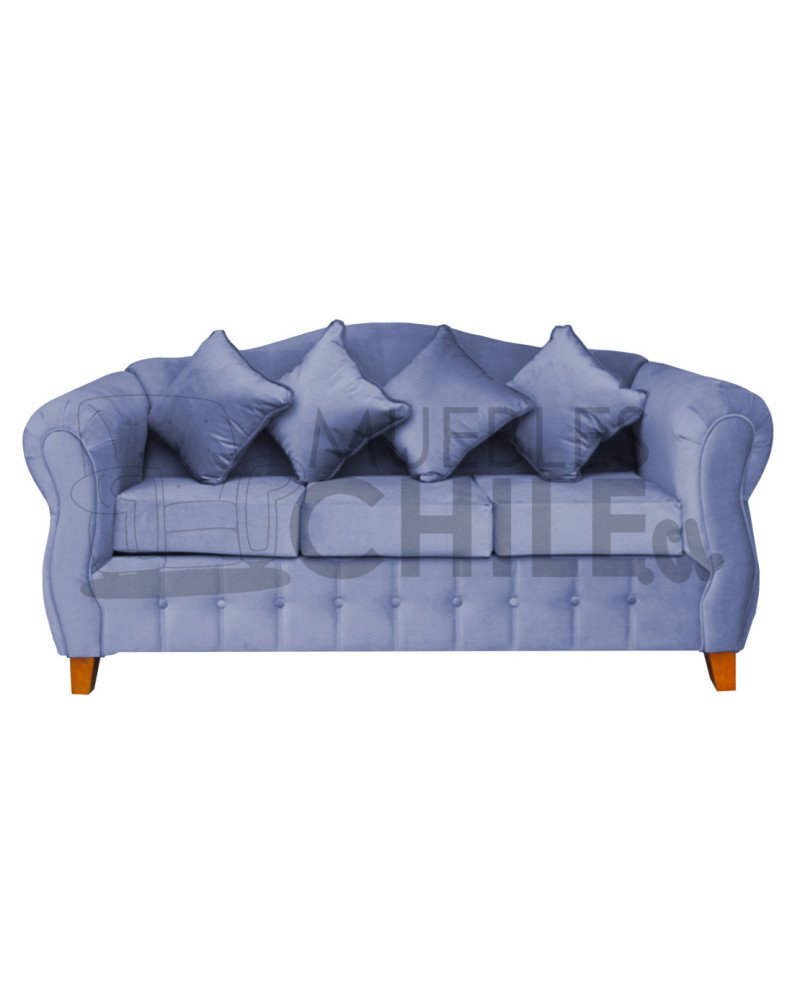 SOFA REINA ANA 3 CUERPOS FELPA