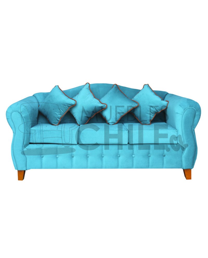 SOFA REINA ANA 3 CUERPOS FELPA