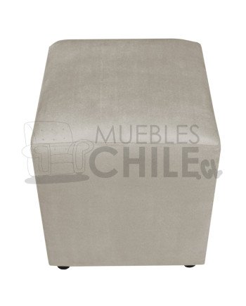 Pouf Liso Felpa X2– Asiento Tapizado en Felpa de Alta Resistencia