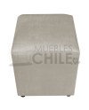 Pouf Liso Felpa X2– Asiento Tapizado en Felpa de Alta Resistencia