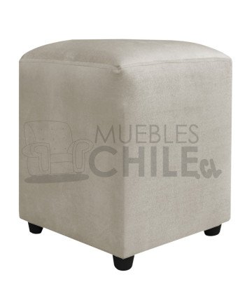 Pouf Liso Felpa X2– Asiento Tapizado en Felpa de Alta Resistencia