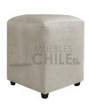 Pouf Liso Felpa X2– Asiento Tapizado en Felpa de Alta Resistencia