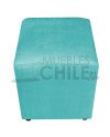 Pouf Liso Felpa X2– Asiento Tapizado en Felpa de Alta Resistencia
