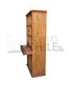 Vitrina rústica 90cm Pino Oregón con tiradores metálicos
