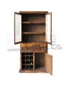 LICORERA 85CM RUSTICA PUERTA CON VIDRIO