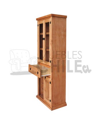 LICORERA 65CM RUSTICA PUERTA BARRA
