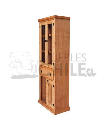 LICORERA 65CM RUSTICA PUERTA BARRA