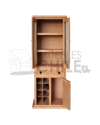 LICORERA 65CM RUSTICA PUERTA BARRA