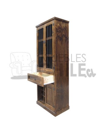 LICORERA 65CM RUSTICA PUERTA BARRA