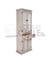 LICORERA 65CM VINTAGE PUERTA CON VIDRIO