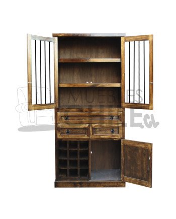 LICORERA 85CM RUSTICA PUERTA BARRA