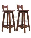 PISO BAR RUSTICO 70CM PINO OREGON X2