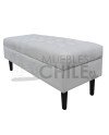 BANQUETA BAUL SIN BRAZOS TAPIZ FELPA