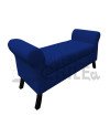 Banqueta Baúl con Brazos Redondos Tapiz Felpa | Muebles Chile