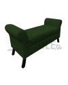 Banqueta Baúl con Brazos Redondos Tapiz Felpa | Muebles Chile