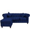 Sofá Chesterfield Seccional Reversible Lino – Elegante y Reforzado