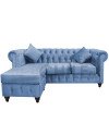 Sofá Chesterfield Seccional Reversible Lino – Elegante y Reforzado