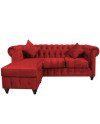 Sofá Chesterfield Seccional Reversible Lino – Elegante y Reforzado