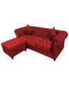 Sofá Chesterfield Seccional Reversible Lino – Elegante y Reforzado