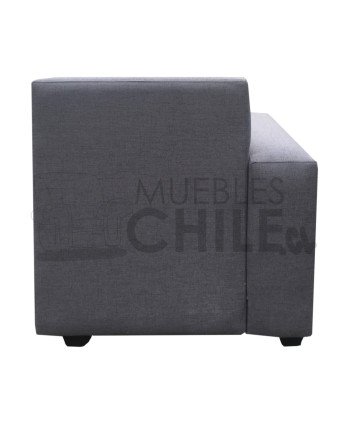 Seccional Mini Mustang Brazo Cuadrado Lino Izquierdo – Sofá Moderno